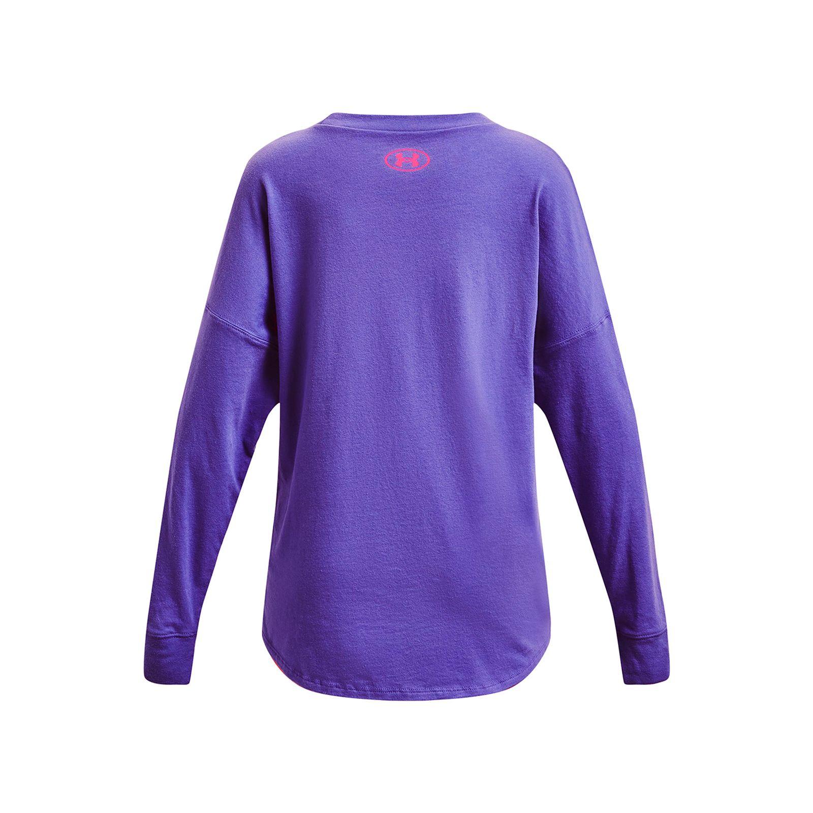 Polera manga larga UA Groovy Gradient Logo para niña