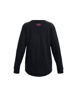 Polera manga larga UA Groovy Gradient Logo para niña