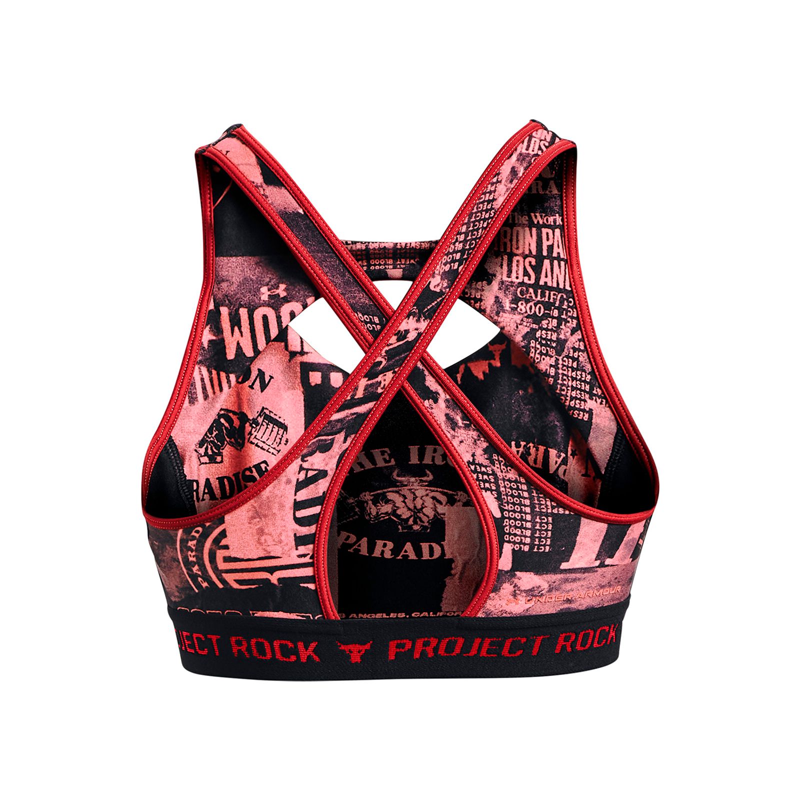 Sostén deportivo Project Rock Crossback Printed Nov para mujer