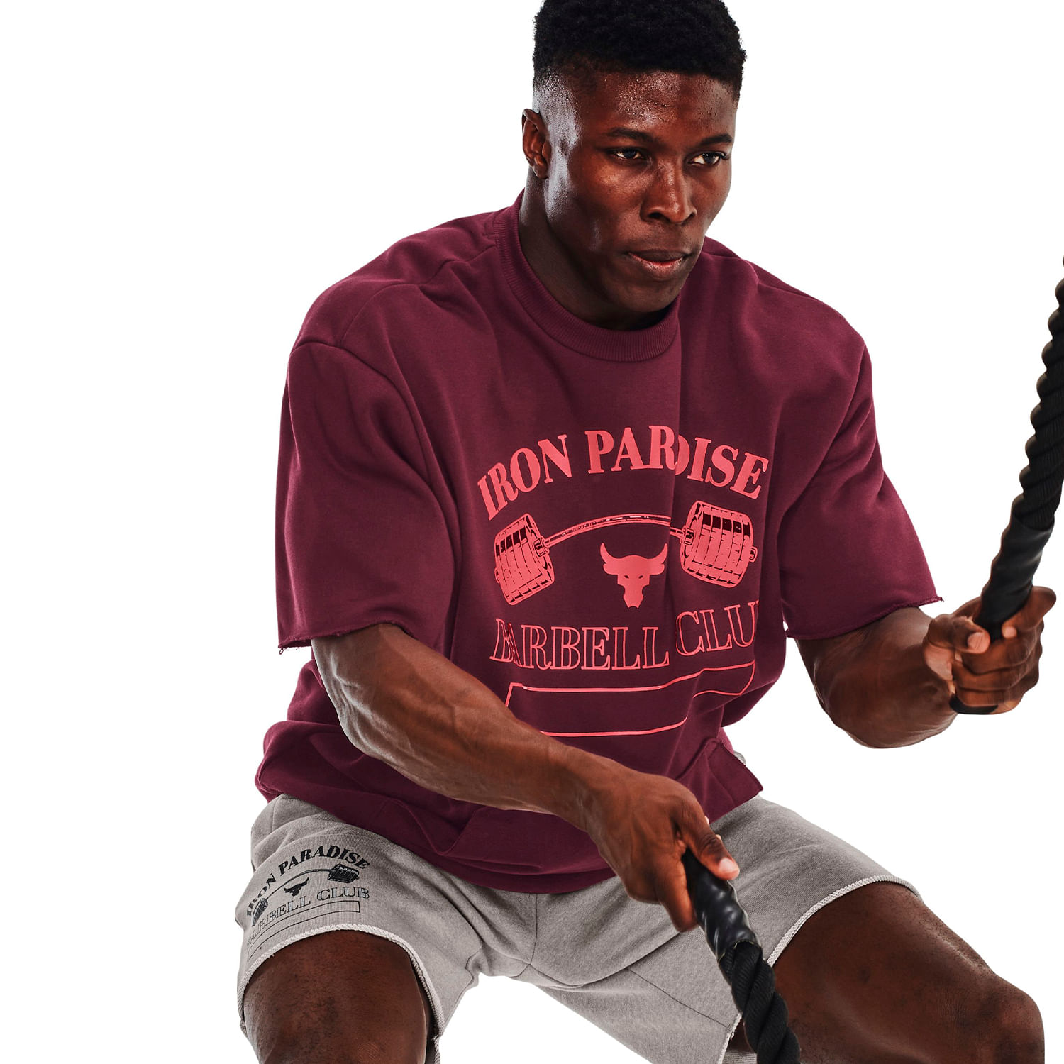 Polerón Project Rock Home Gym Heavyweight Terry Para Hombre-Under Armour  Chile - Ropa Deportiva, Zapatillas y Accesorios | Under Armour Chile