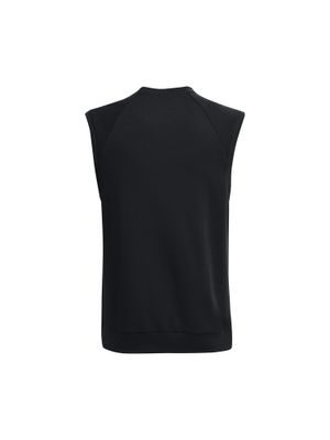 Polera sin mangas UA Rival Fleece Crew para hombre