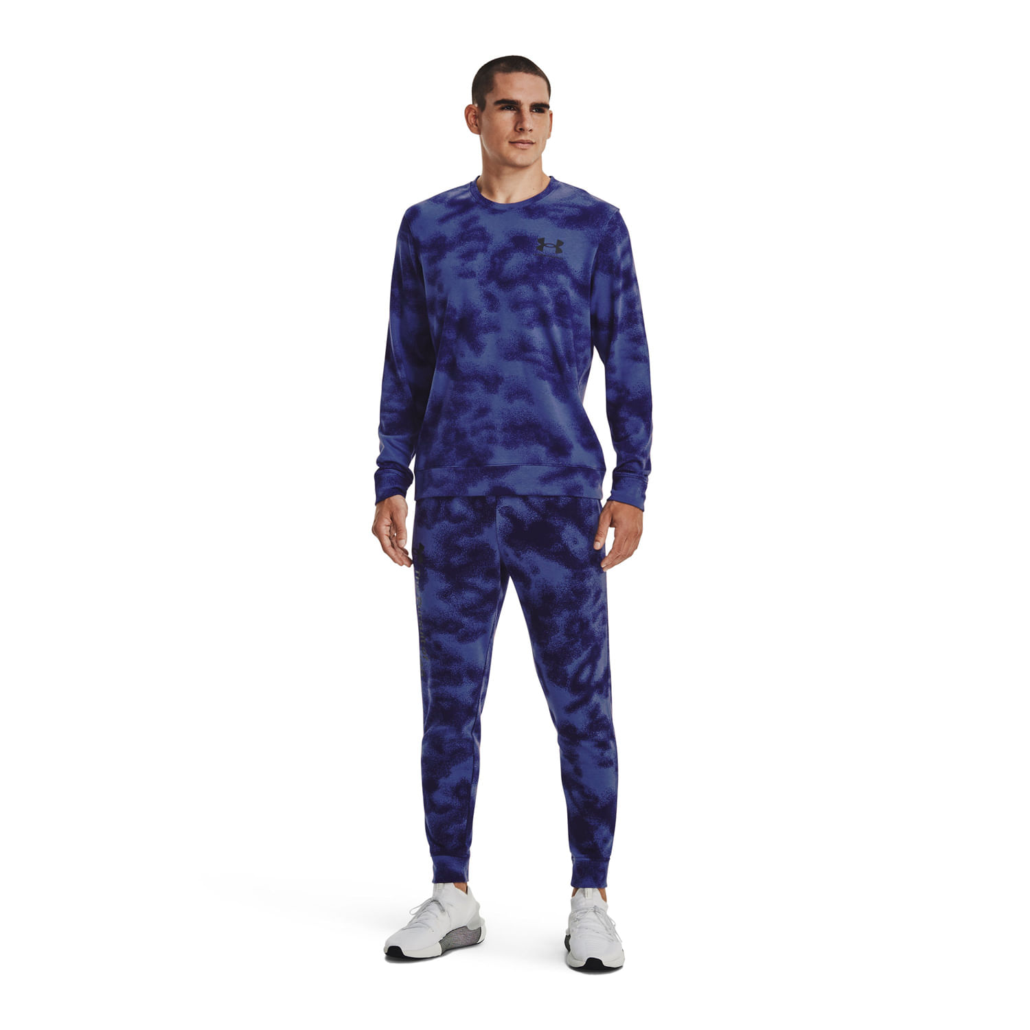 Polera UA Rival Terry Novelty Crew para hombre