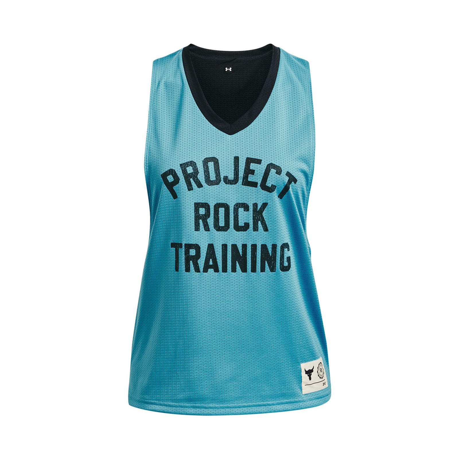 Polera sin mangas UA Project Rock Penny Mesh para mujer