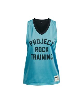 Polera sin mangas UA Project Rock Penny Mesh para mujer