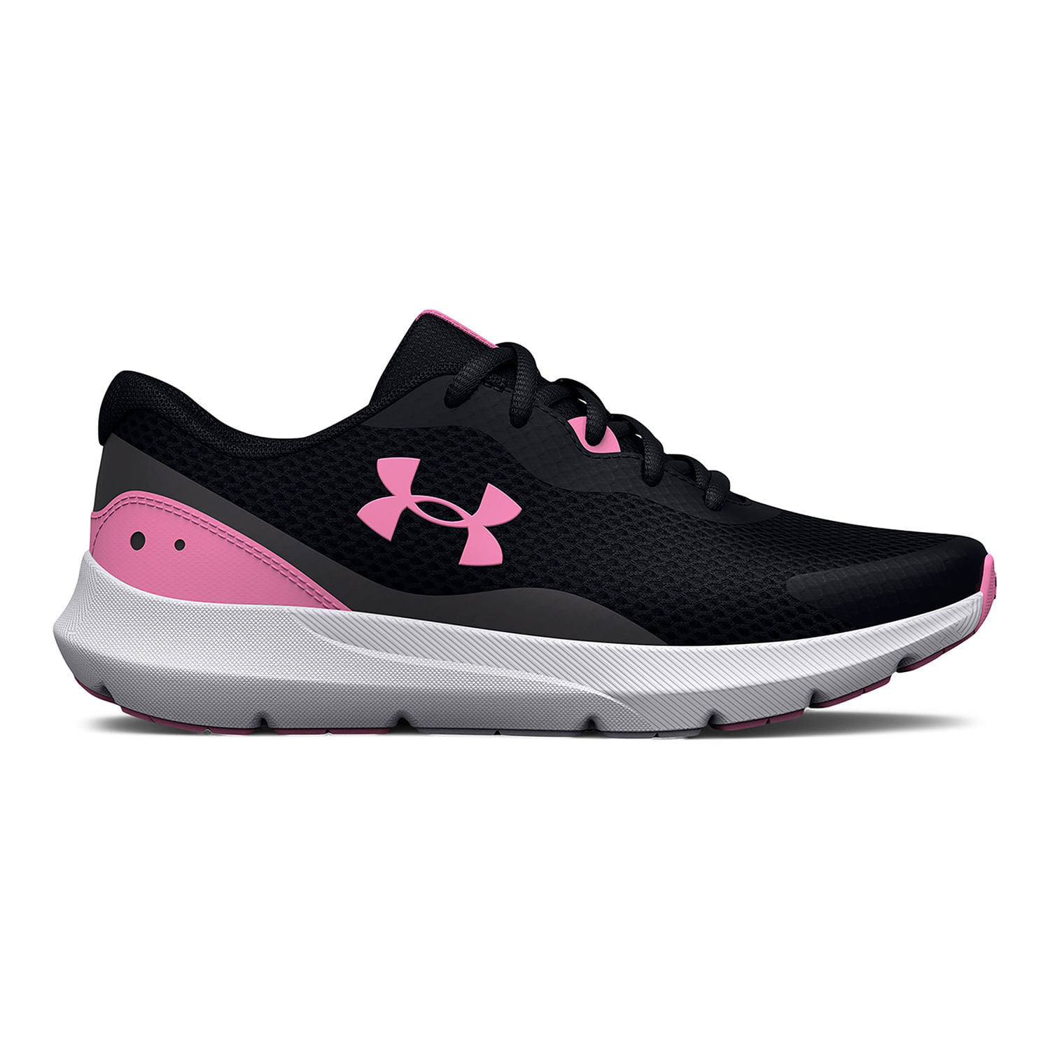 Under Armour Women's Charged Assert 9 Marble Wide Running Shoes, Prime Pink  \ Black,8 W US
