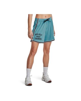 Shorts UA Project Rock Penny Mesh para mujer