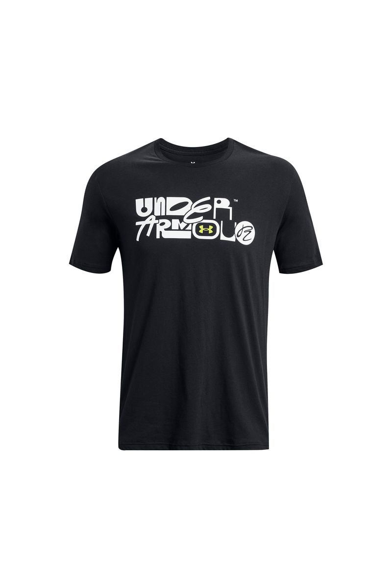 Polera-manga-corta-Mixed-Wordmark-para-hombre-Under-Armour