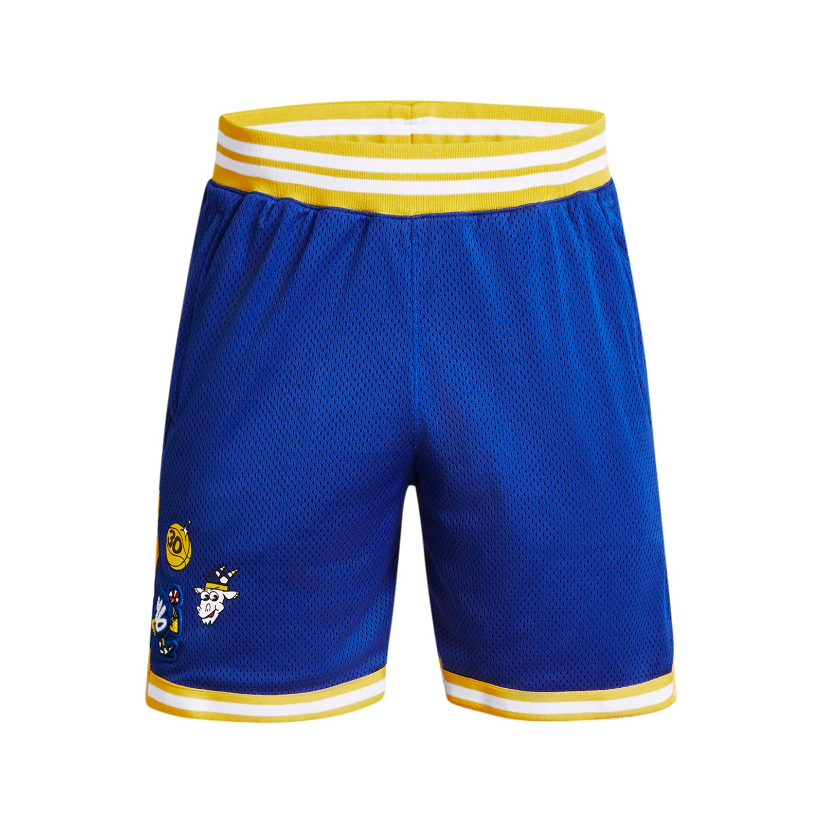 Shorts de malla de curry para hombre Under Armour