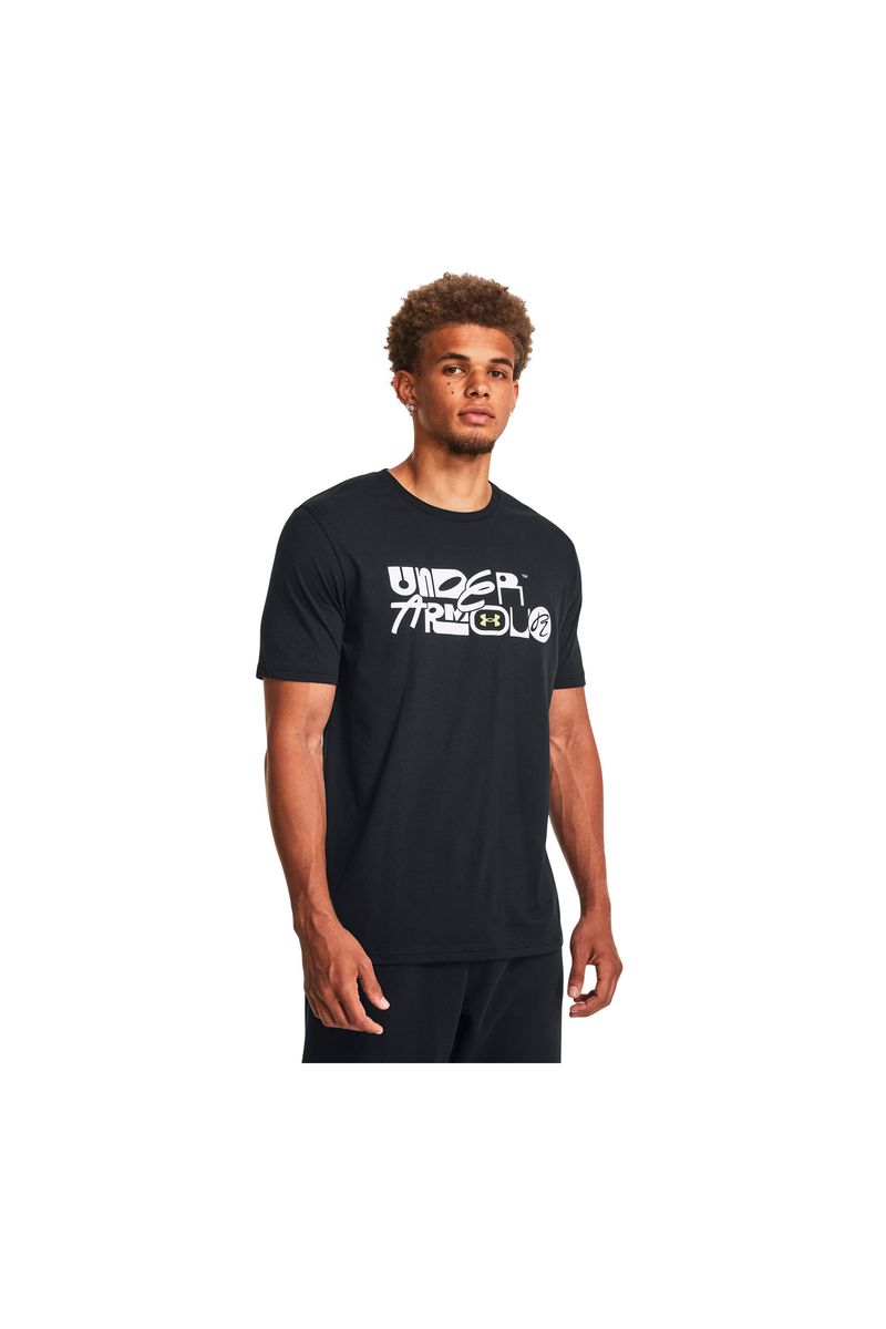 Polera-manga-corta-Mixed-Wordmark-para-hombre-Under-Armour