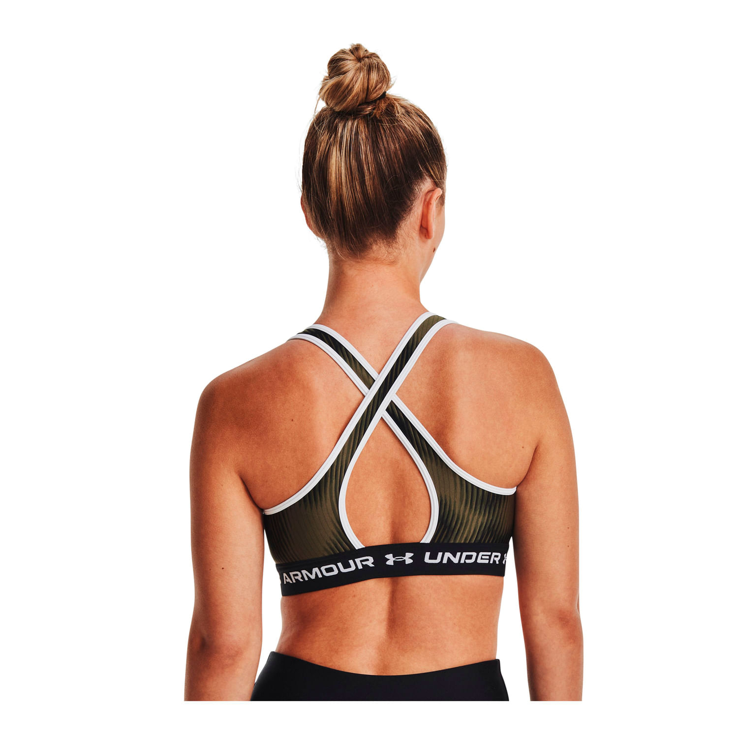 Sostén Deportivo Under Armour® Mid Crossback Printed para Mujer