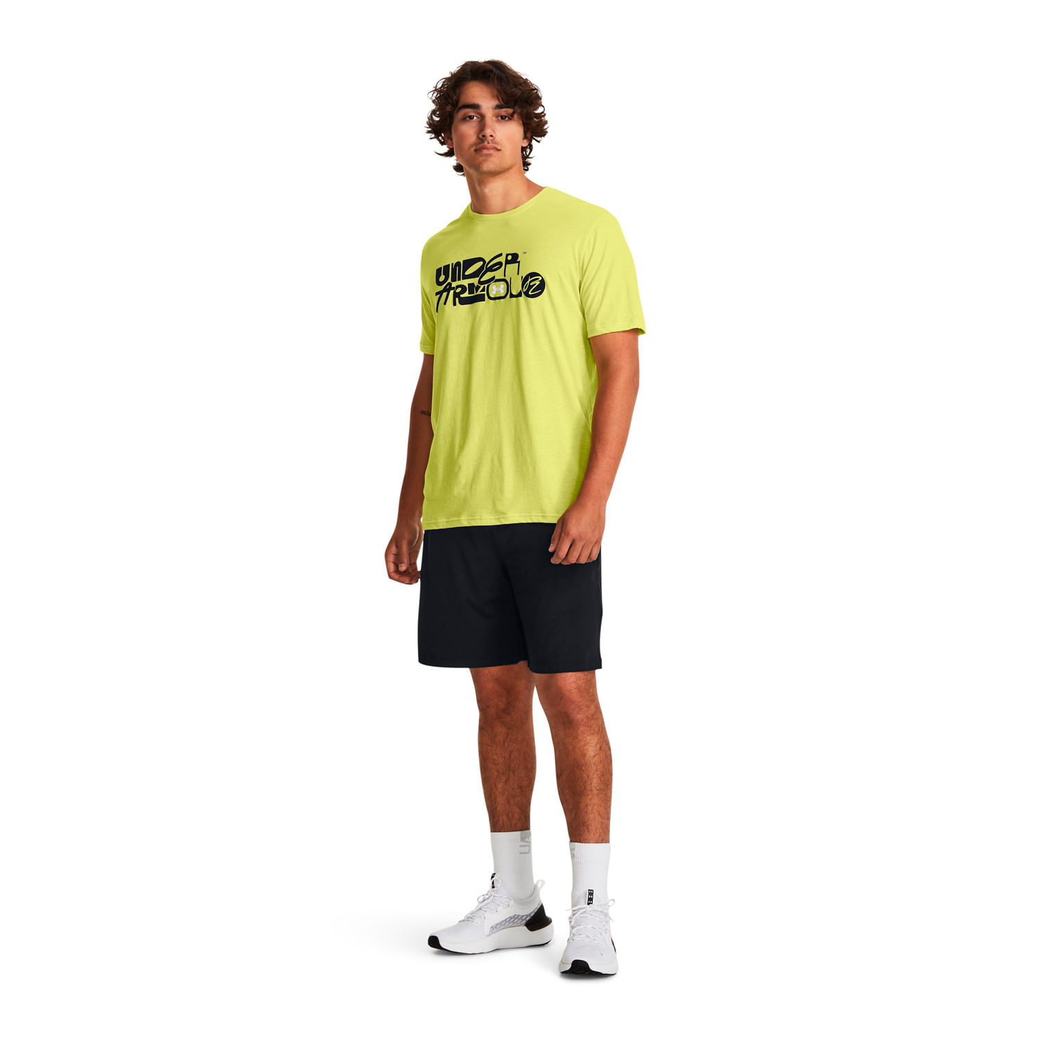 Polera manga corta Mixed Wordmark para hombre Under Armour