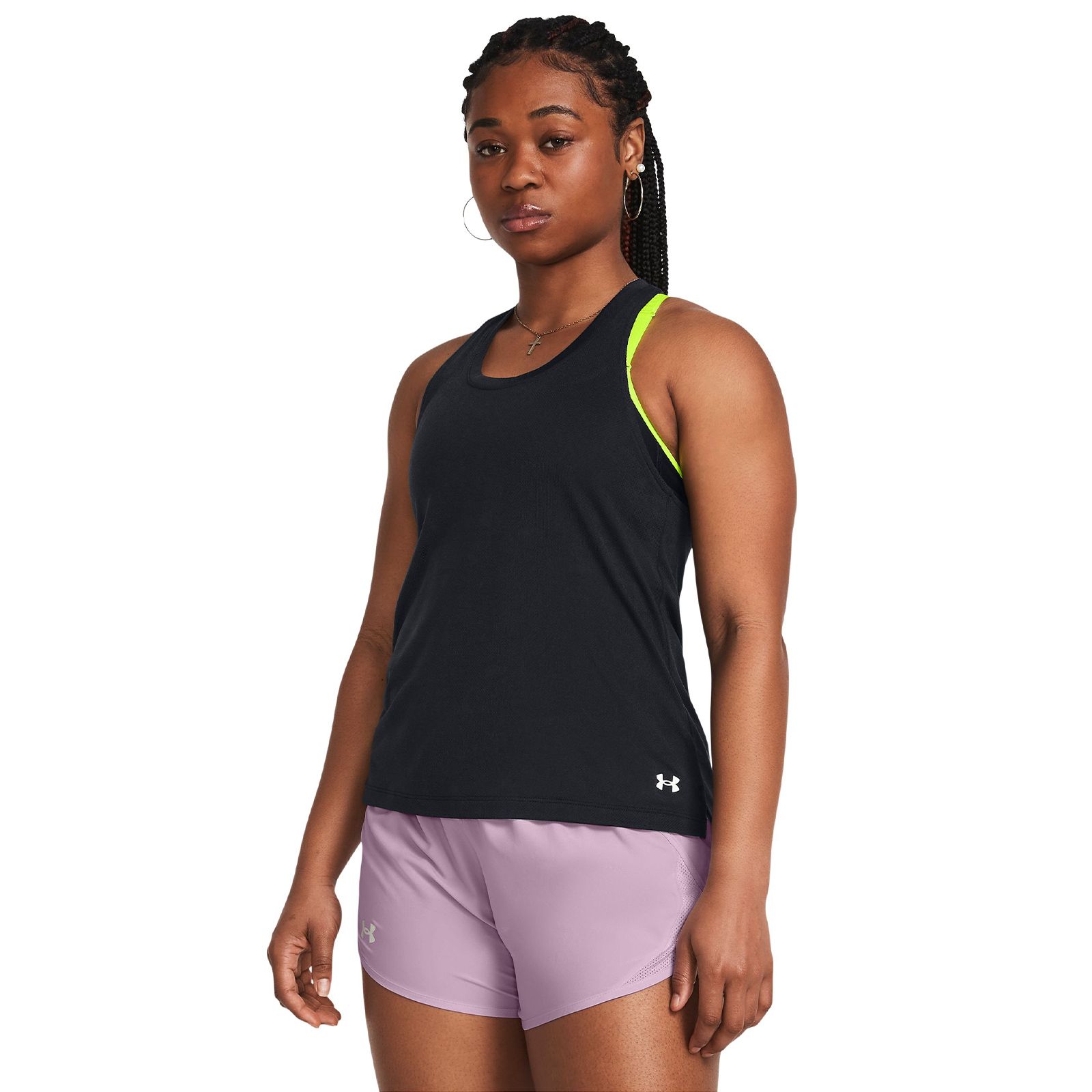 Polera sin mangas UA Launch Splatter para mujer