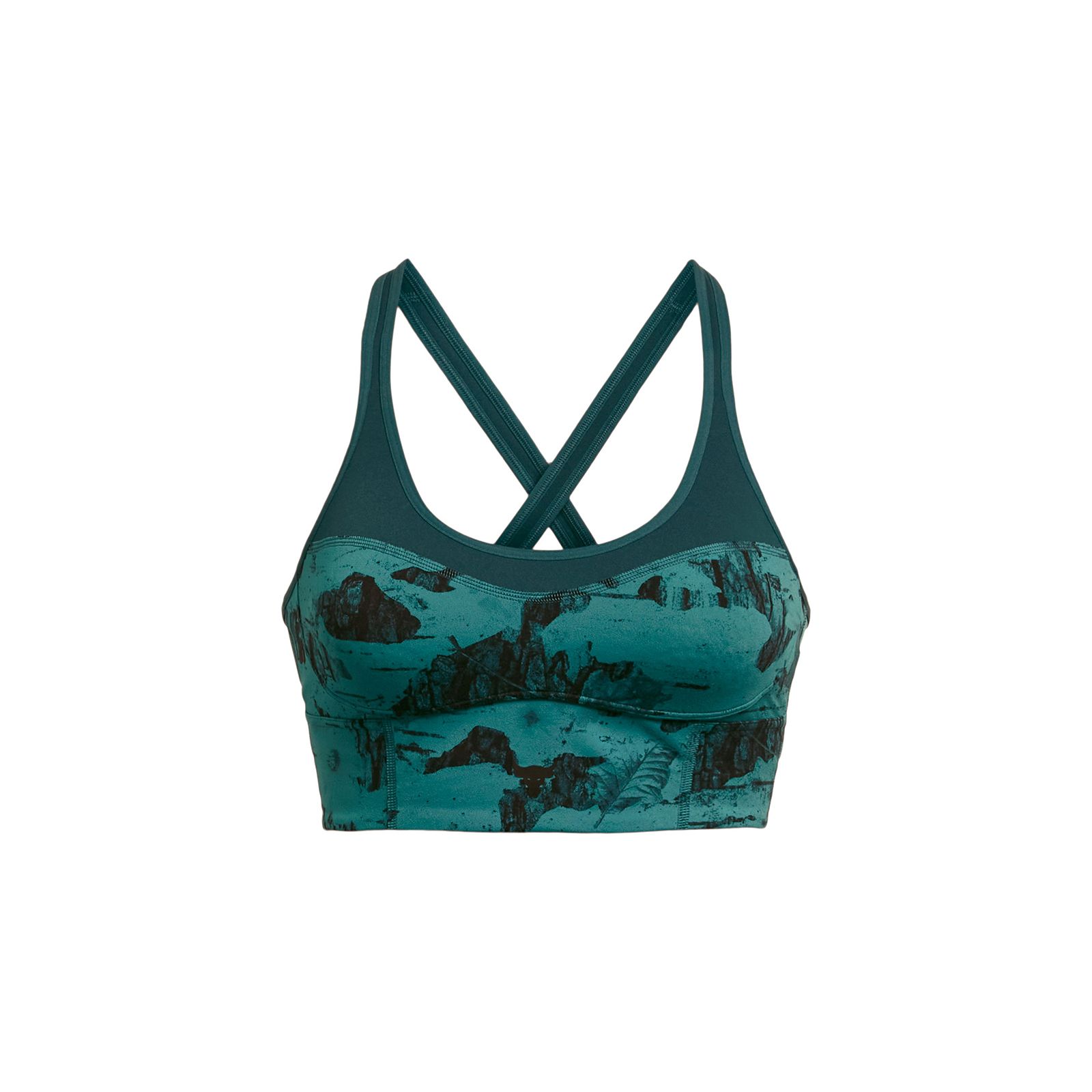 Sostén deportivo UA Project Rock Infinity Let's Go para mujer