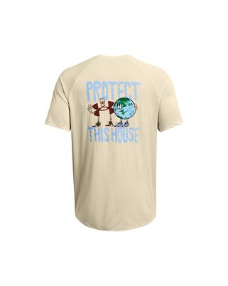 Polera manga corta UA Artist Protect Globe para hombre