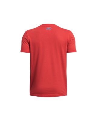 Polera manga corta UA Box Logo Camo para niño