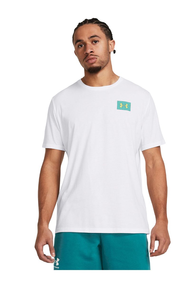 Polera-manga-corta-Color-Block-UA-para-hombre