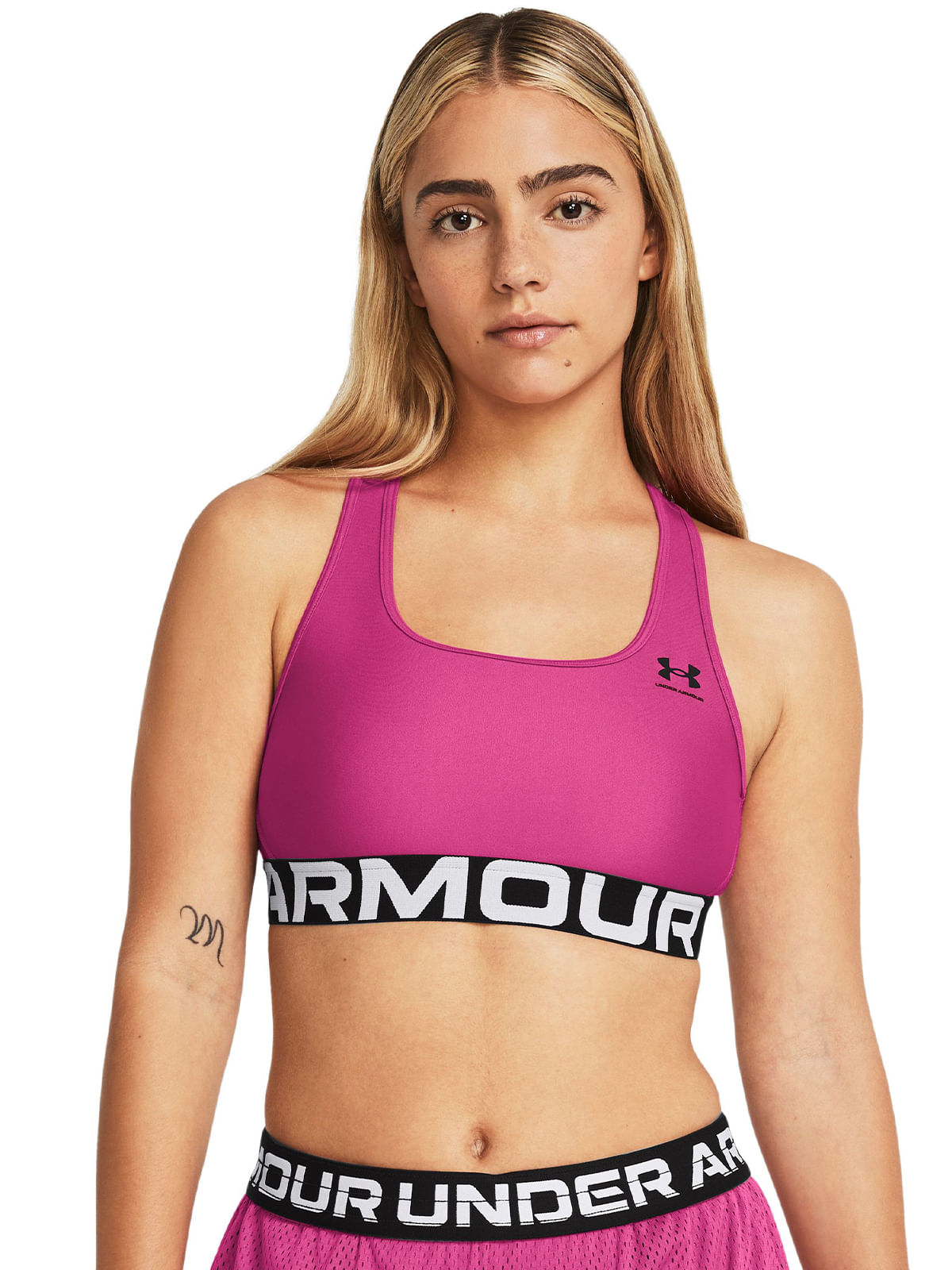 Sostén deportivo HeatGear® Armor Mid para mujer