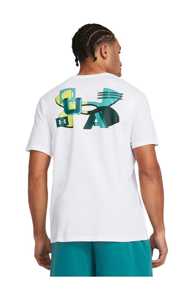 Polera-manga-corta-Color-Block-UA-para-hombre