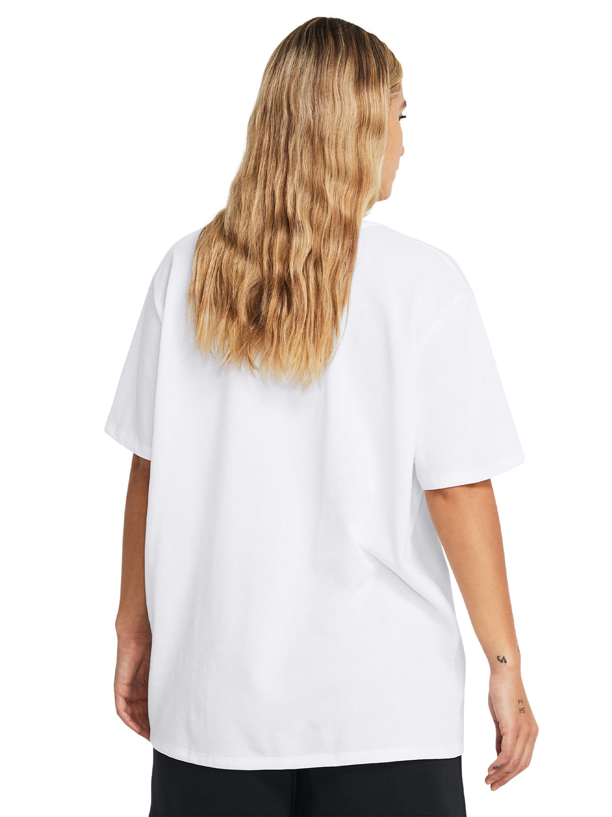 Polera manga corta oversize UA Heavyweight para mujer