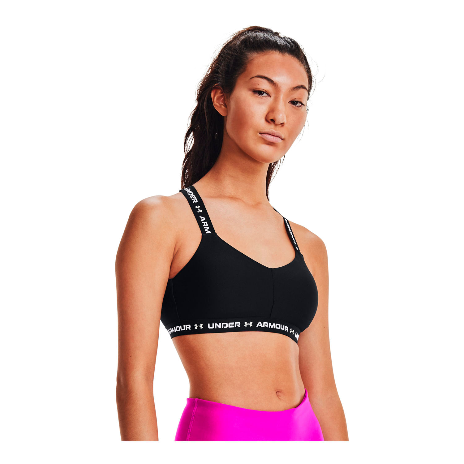 Sostén deportivo bajo UA Crossback para mujer