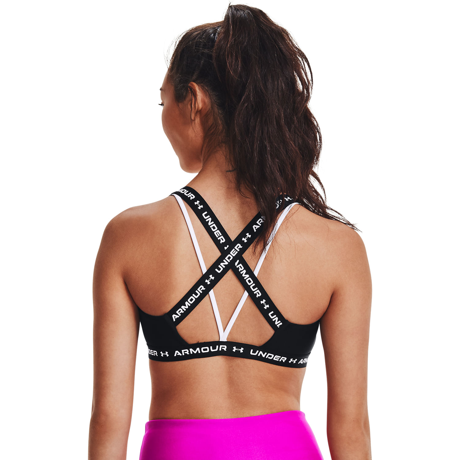 Sostén deportivo bajo UA Crossback para mujer