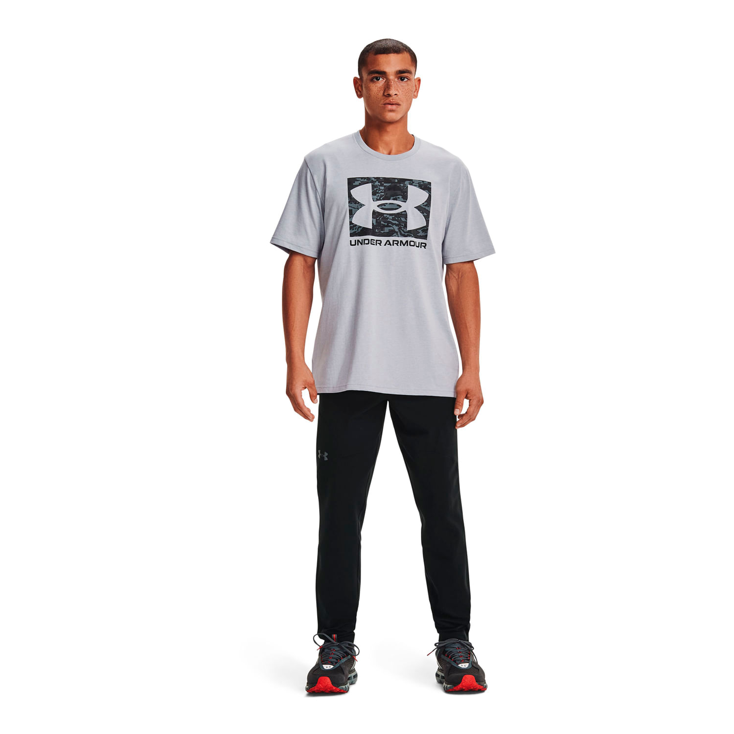Polera manga corta UA ABC Camo para hombre