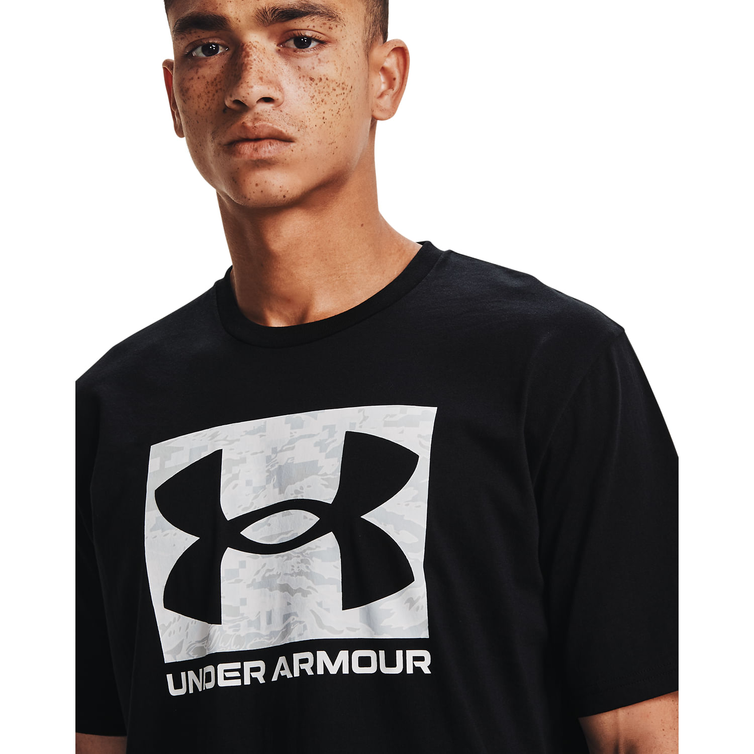 Polera manga corta UA ABC Camo para hombre