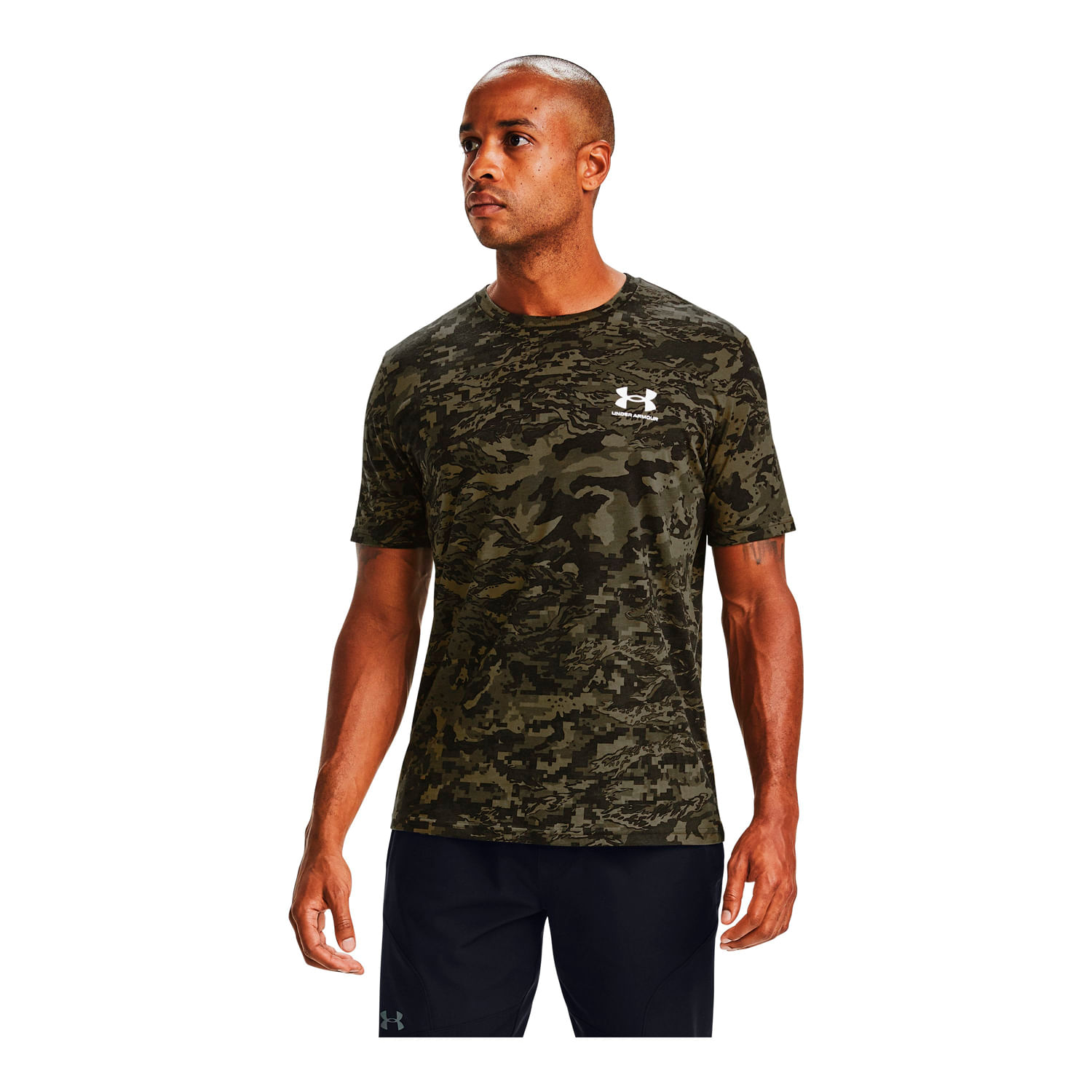 Polera manga corta UA ABC Camo para hombre