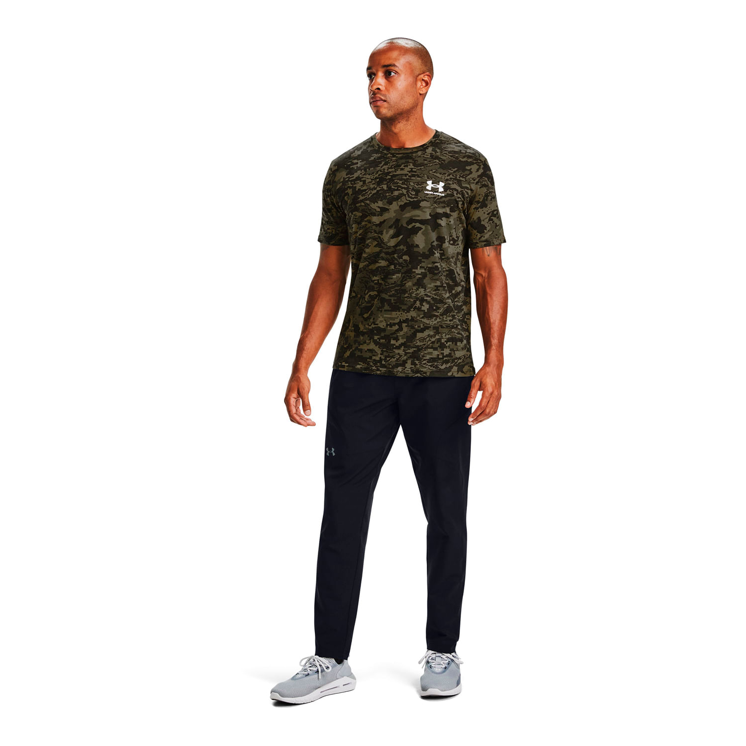 Polera manga corta UA ABC Camo para hombre