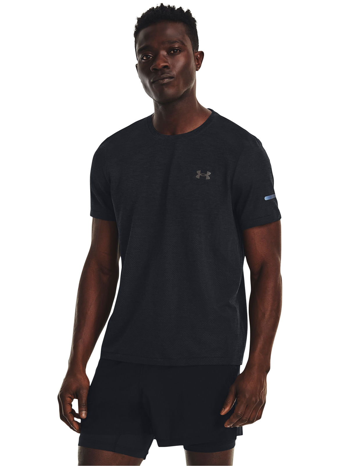Polera manga corta UA Seamless Stride para hombre
