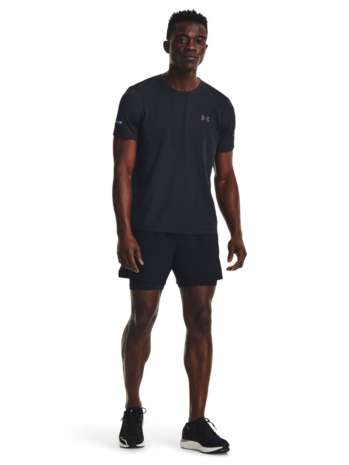 Polera manga corta UA Seamless Stride para hombre