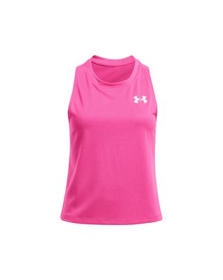 Polera sin mangas de malla UA Tech¿ para niña