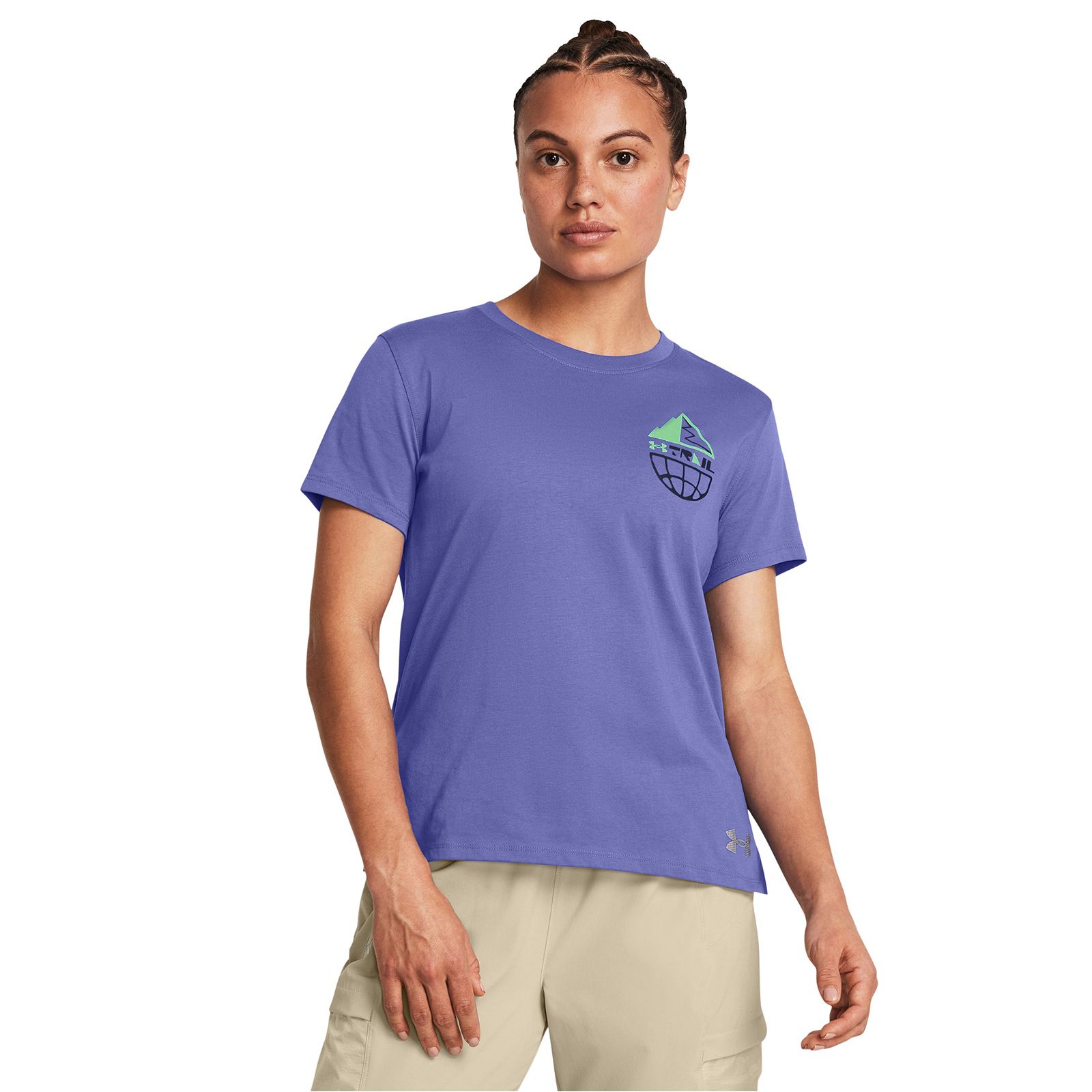 Polera manga corta UA Launch Trail para mujer