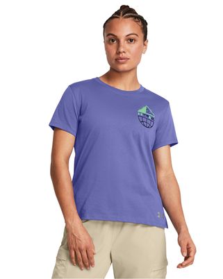 Polera manga corta UA Launch Trail para mujer
