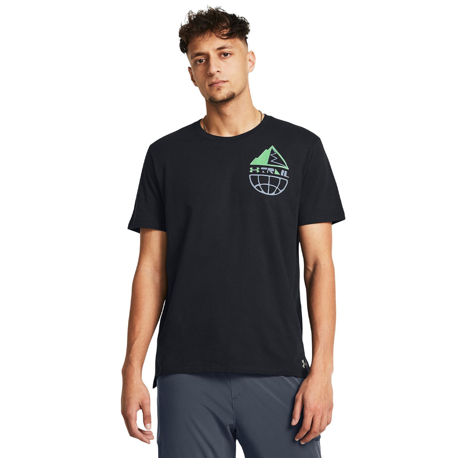 Polera manga corta UA Launch Trail para hombre
