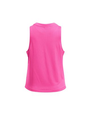 Polera sin mangas de malla UA Tech¿ para niña