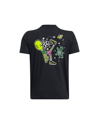 Polera manga corta de fútbol UA Out Of This World para niño
