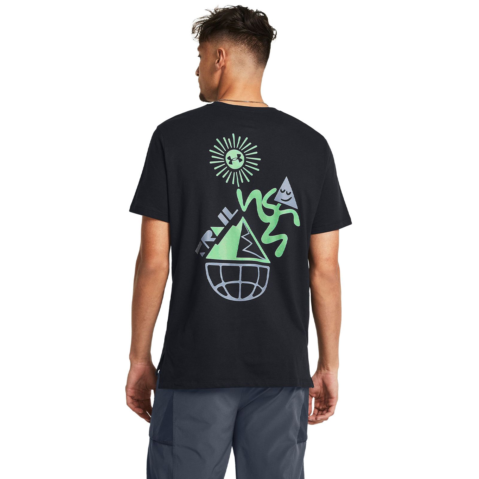 Polera manga corta UA Launch Trail para hombre