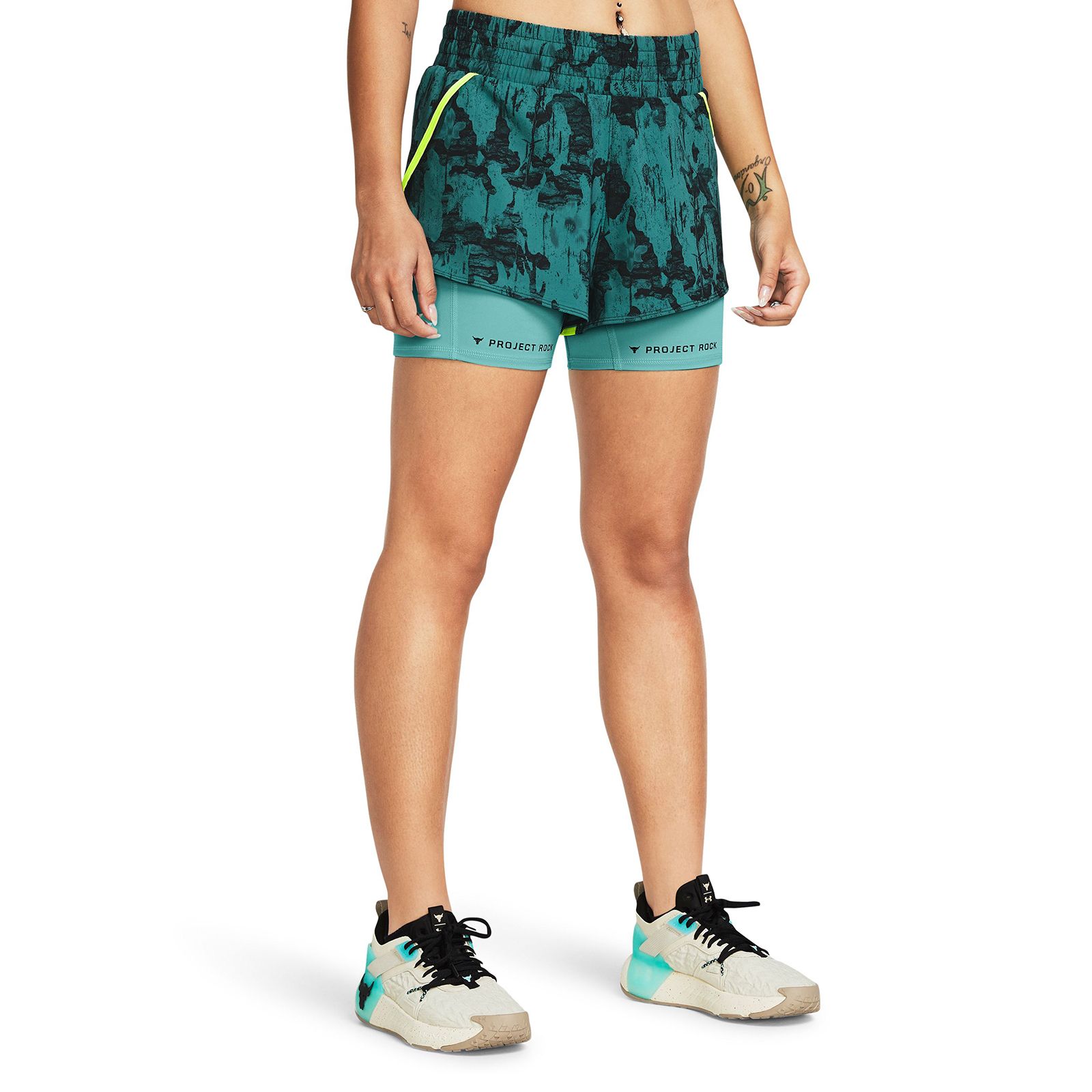 Shorts UA Project Rock Leg Day Flex para mujer