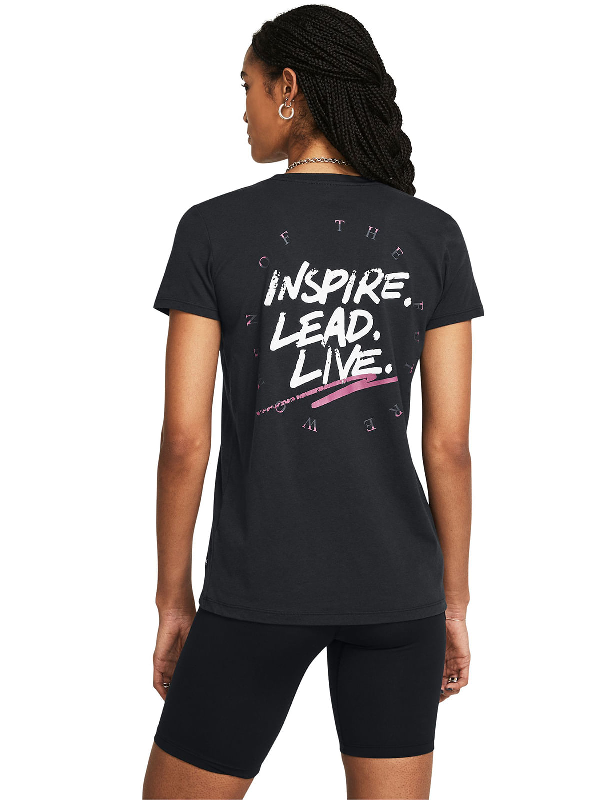 Polera manga corta UA Artist Series WILL para mujer