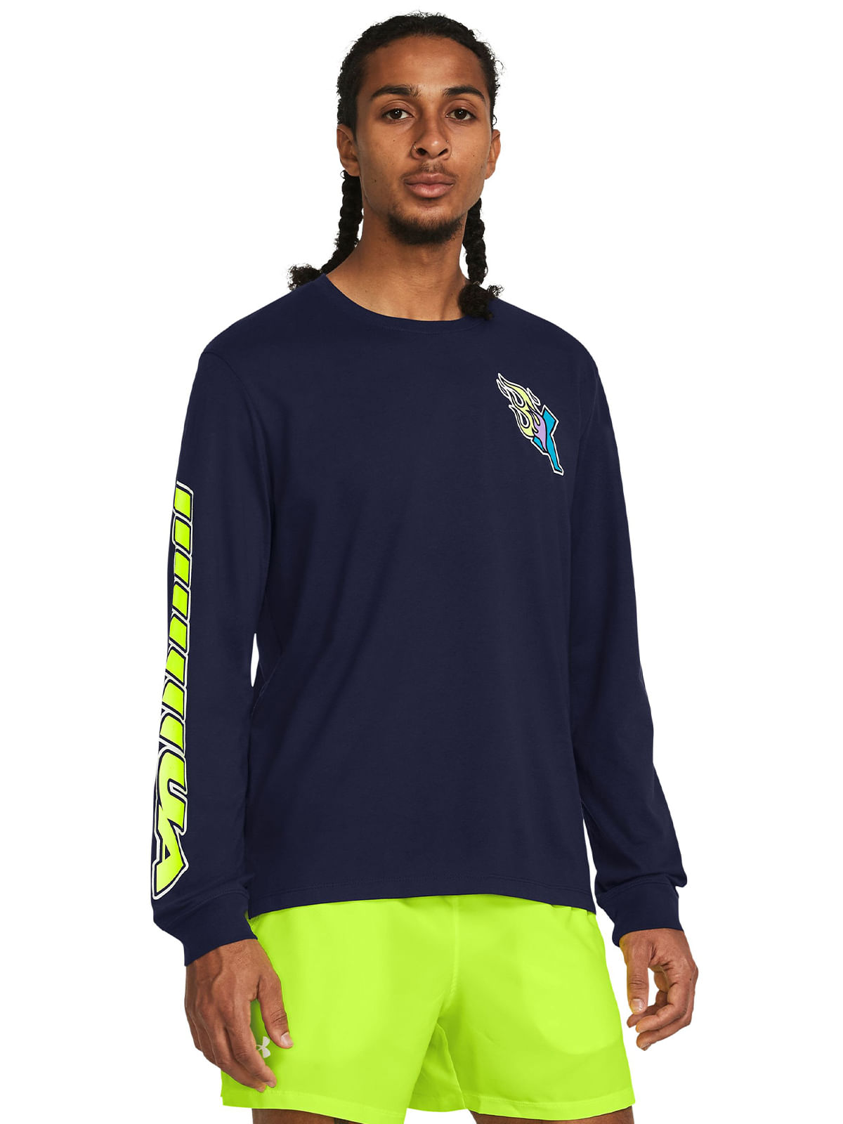 Polera manga larga UA Launch para hombre