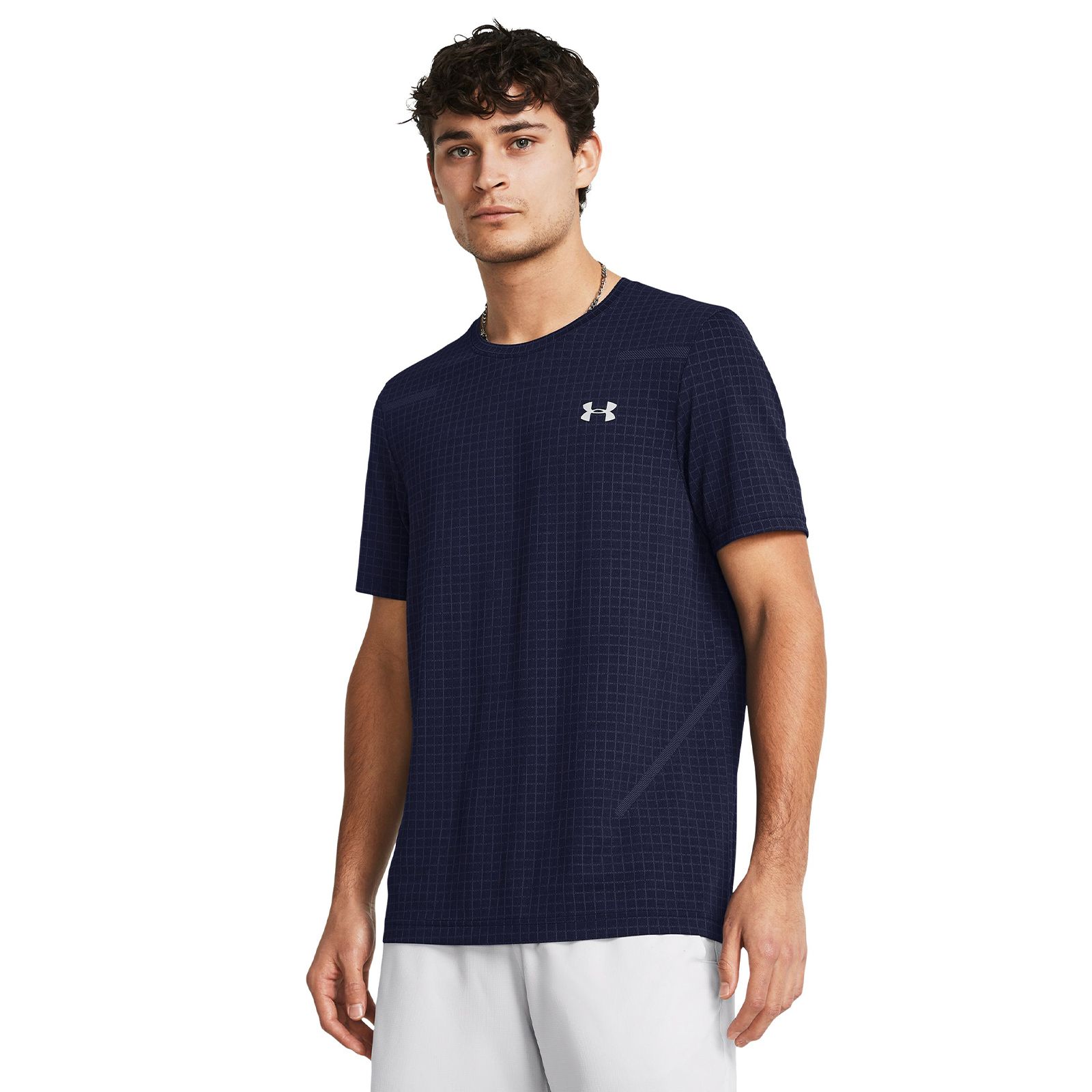 Polera manga corta Seamless Grid para hombre Under Armour