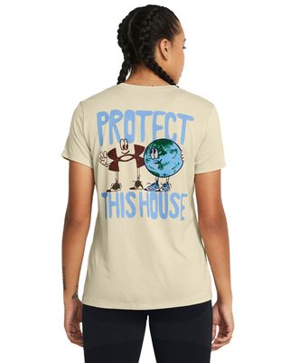 Polera manga corta UA Protect Globe para mujer