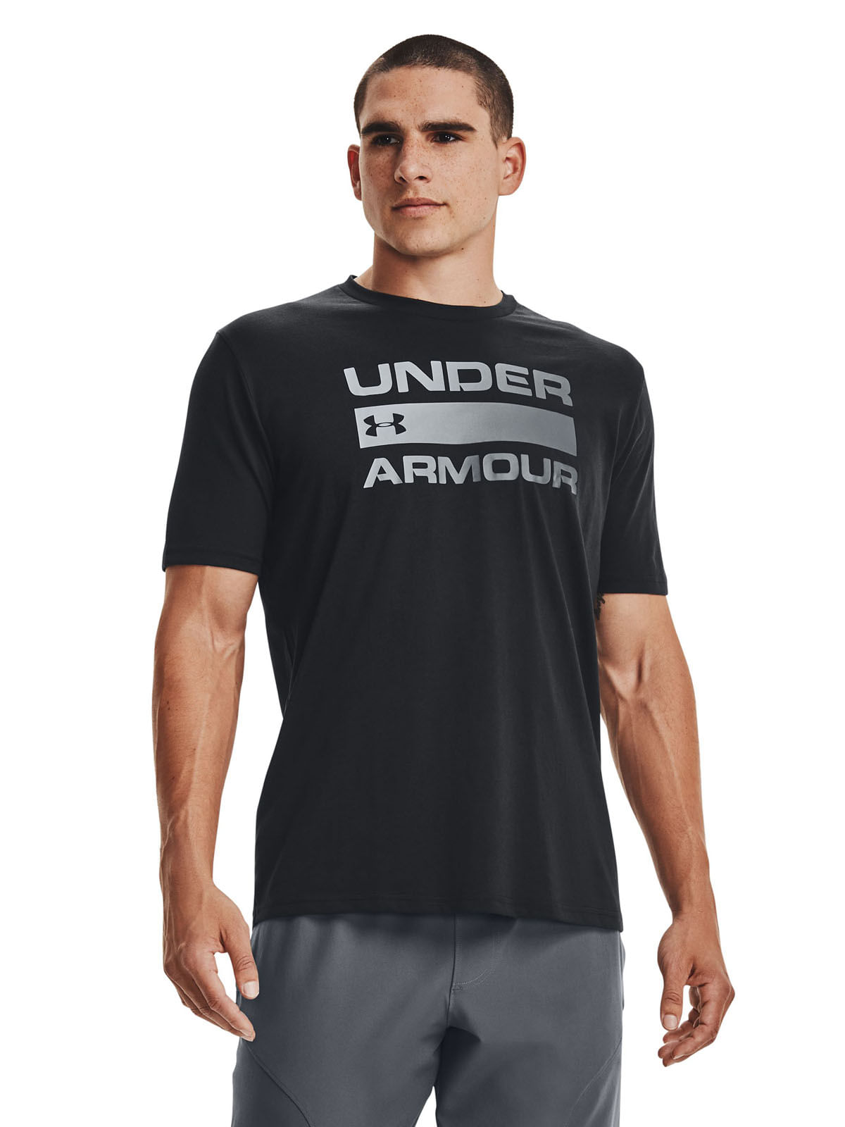 Polera manga corta UA Team Issue Wordmark para hombre