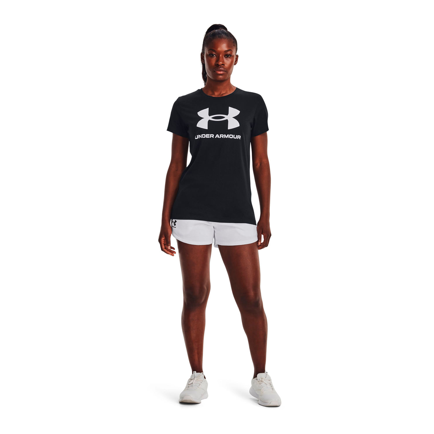 Polera manga corta UA Rival para mujer