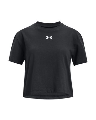 Polera manga corta UA Crop Sportstyle para niña