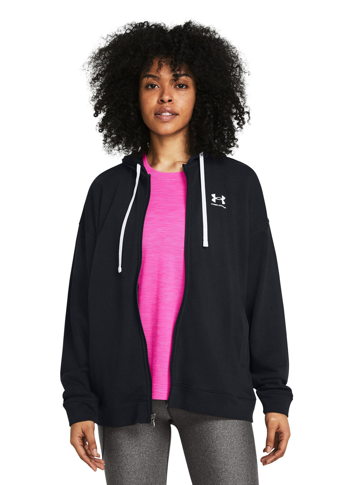 Polerón Oversize UA Rival Terry para mujer