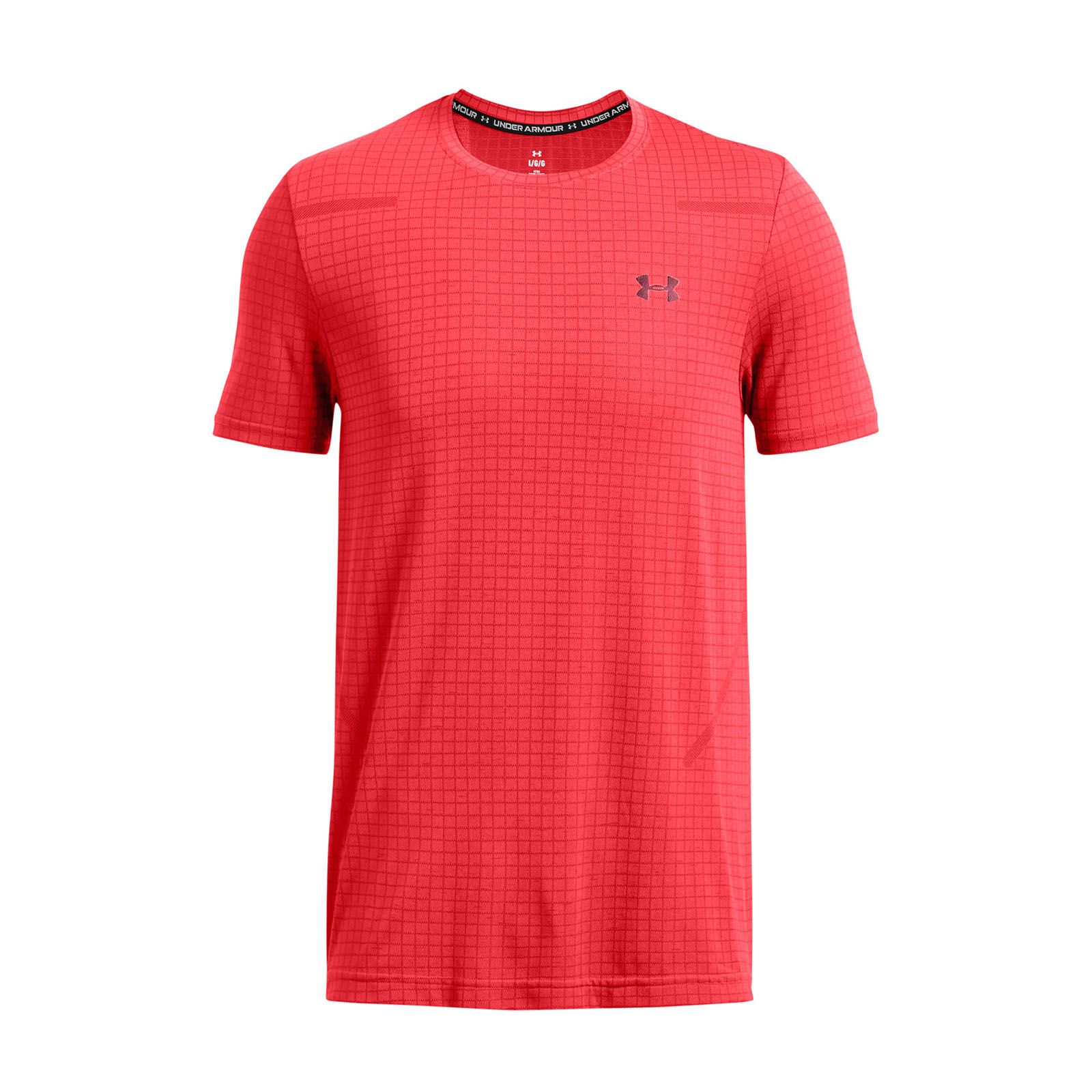 Polera manga corta UA Seamless Grid para hombre