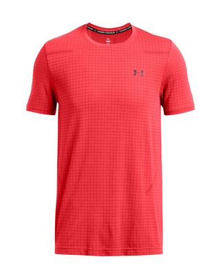 Polera manga corta UA Seamless Grid para hombre