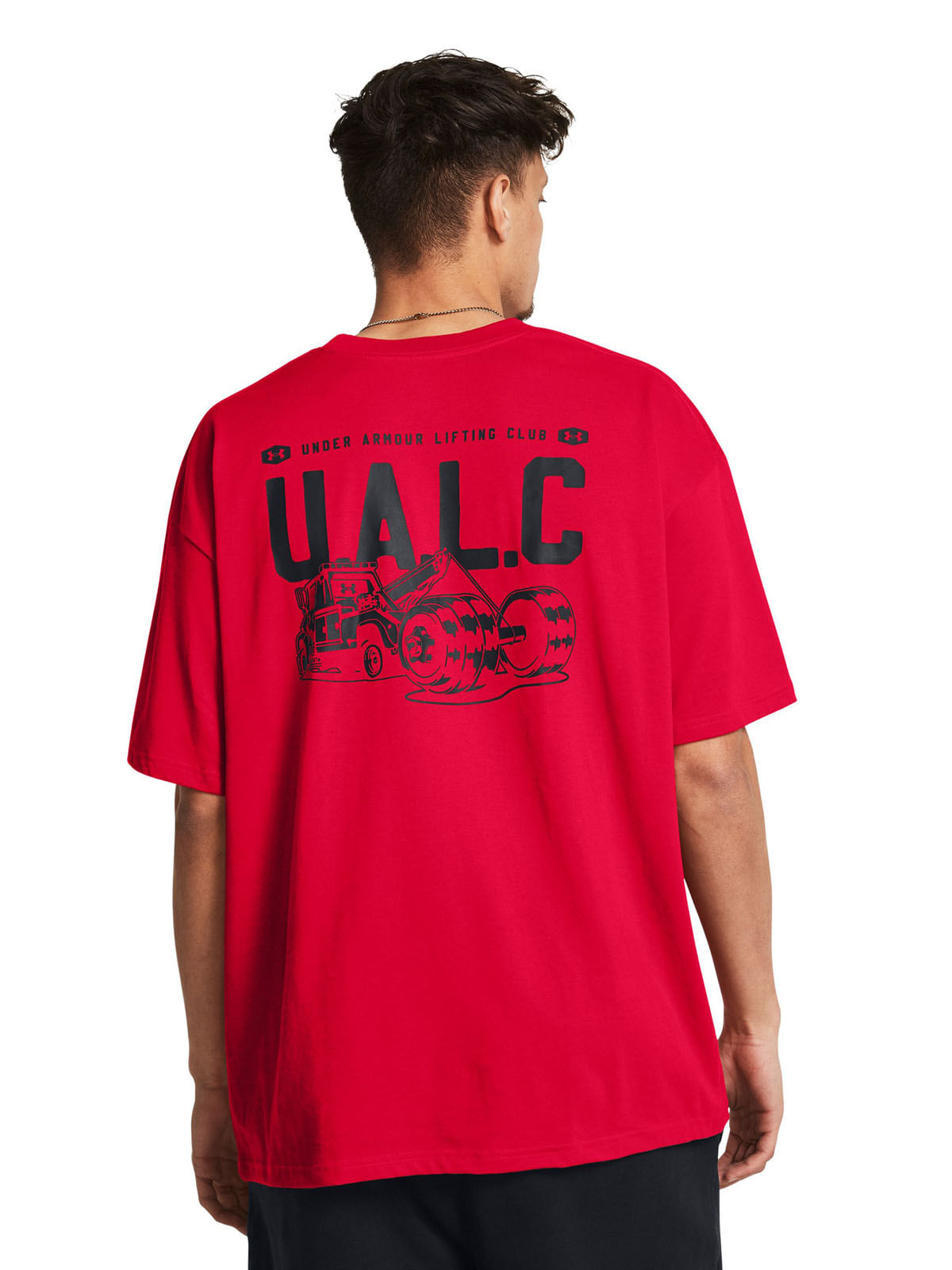 Polera manga corta Oversize y pesada UA Lifting Club para hombre